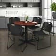 thumbnail image 2 of Regency 30-inch Round Laminate Table with 4 Chairs Black (TB30RNDCH44BK), 2 of 8