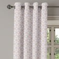 thumbnail image 2 of Ambesonne Floral Grommet Curtain, Traditional Sakura Tile, 50" x 72", Pale Blue and Coral, 2 of 6