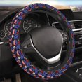 thumbnail image 5 of Rateoe American With Lips Pattern Elastic Stretch Steering Wheel Cover, Universal 15 inch, Microfiber Breathable , Anti-Slip, Odorless, Easy Carry, 5 of 6