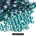 thumbnail image 3 of Uxcell Hotfix Rhinestones Flatback Crystal Glass Gems for Craft Clothes DIY Decoration Blue Zircon 4.8mm, 3 of 5