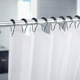 thumbnail image 3 of XINQIHANG Rustproof Stainless Steel Shower Curtain Rings Hooks Set of 12 (Polished Matte Black), 3 of 7