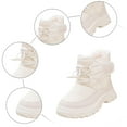 thumbnail image 5 of Quealent Boys Girls Winter Snow Boots Slip Resistant Outdoor Cold Weather Boots with Faux Furry Lining White for Size 6.5, 5 of 7