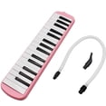 thumbnail image 1 of Teclado de piano de aire de instrumento musical de 32 teclas, con bolsa de transporte, pegatinas para llaves, tubos largos (rosa), 1 of 5