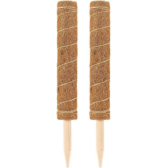 2pcs Coconut Stakes - For Climbing Plants - Natural Coconut Fiber - Extendable-SinKeeU