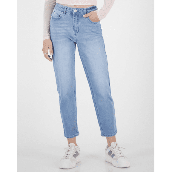 Indigo Rein Juniors' Embroidered Heart Ankle Jeans - Med Blue