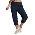 thumbnail image 5 of RBX Active Women's Plus Size Lightweight Woven Capri Pant With Pockets, 5 of 6