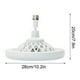 thumbnail image 3 of Fiudx Ventilador de Techo con Luz, Control Remoto de 30 W, Luz Led Regulable de Bajo Consumo, Funcionamiento Silencioso, Ideal para Dormitorios, Ideal para Espacios Pequeños, Fácil Instalación., 3 of 6