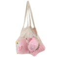 thumbnail image 3 of Hollow Shopping Mesh Bag Fruit Storage Knitted Handbag Reusable Grocery Net, 3 of 5