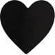 thumbnail image 4 of Pegatinas de corazón de 2,5 cm. Corazón negro de 2,5 cm., 4 of 4