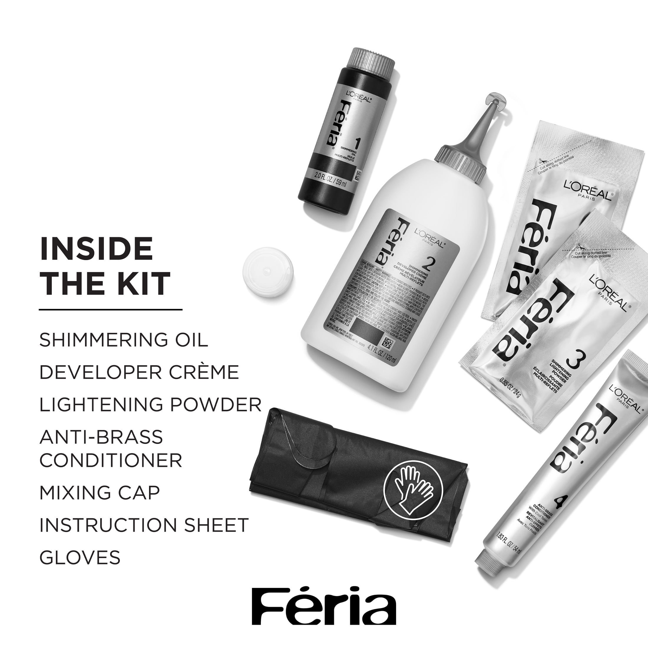 L'Oreal Paris Feria Permanent Hair Color, C74 Copper Crave, Up to 40 Percent Stronger Hair, 1 Kit