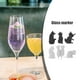 thumbnail image 5 of 6 marcadores de vino con forma de gato, marcador de bebida para gatitos, colgador de bolsitas de té, marcador de vino de silicona con forma de gato, 5 of 7