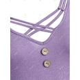 thumbnail image 3 of Camiseta con Panel de Encaje de Talla Extra Rosegal  Mangas largas de talla grande, 3 of 5