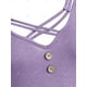 thumbnail image 3 of Camiseta con Panel de Encaje de Talla Extra Rosegal  Mangas largas de talla grande, 3 of 5
