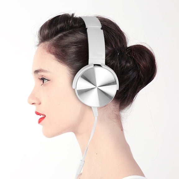 Casque Basses, Casque Simple à la Mode avec Couvercle d'Oreille Télescopique en Métal Souple pour MDR XB450AP