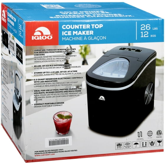 Igloo Compact Portable Ice Maker Ice108 White Com