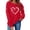 Red-D, variant on Uaswgudfs Women's Valentine's Day Crewneck Sweatshirt - Long Sleeve Casual Pullover Leopard Heart Print, Valentine Graphic Top for Women