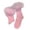 Pink, variant on Crew Socks for Women Fashion Warm Soft Solid Sport Socks Medium Length with Lace Trim for Home Womens Socks Black One Size