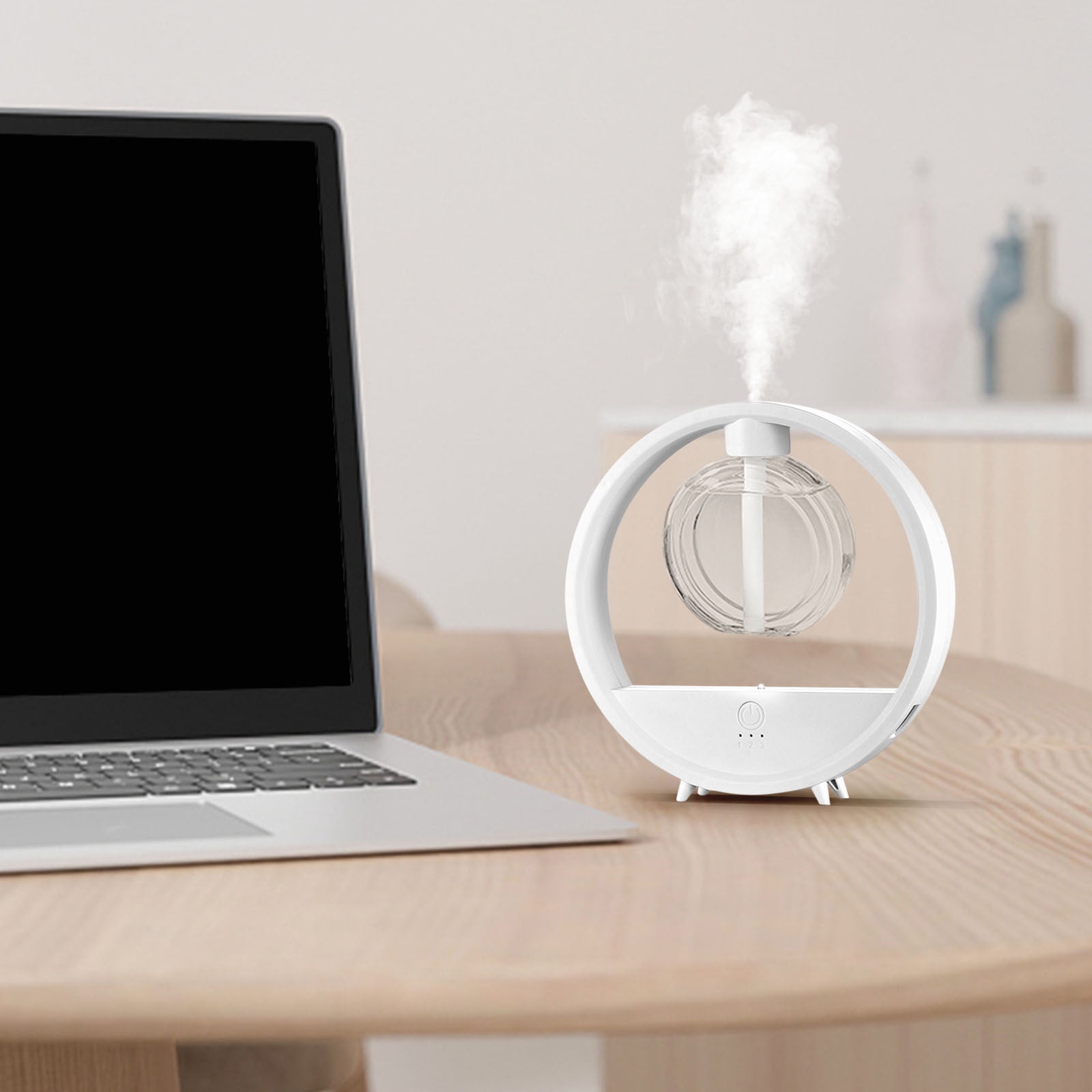 Cool Mist Humidifier,60Ml Colorful Household Silent Desktop Humidifier, Aromatherapy Machine,Quiet Vaporizer Humidifiers for Home,Baby Room