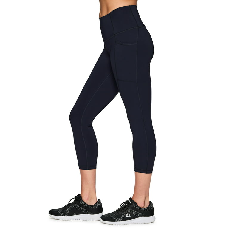 RBX Active Women's Plus Size Full Length Athletic Running Yoga High Waist  Fleece Lined Leggings with Pockets