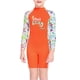 thumbnail image 1 of Buceo vela niños traje de traje de baño traje de baño niños traje de baño espalda con cremallera con cremallera ropa de baño para nadar buceo snorkeling naranja xl Advancent OD003662-14, 1 of 7