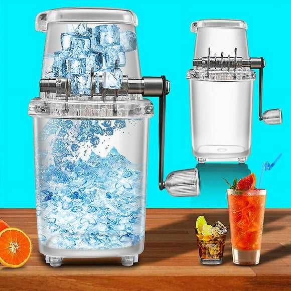 Ice Shaver Manual Hand Crank Operated Fast Crushing Ice Block Snow Cone Machine_High-quality