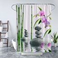 thumbnail image 3 of Shower Curtain   Animal Rainforest Lake Lotus Flower Fantasy Creative Bathroom Curtains Decor Fabric Set Include Hooks,(70" Wx84 H), 3 of 7