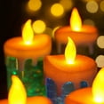 thumbnail image 3 of 2X Velas NavideñAs LED Vela de Agua LED Que de Color con Brillo Luces de Vela LED Sin Llama Mesa de Escritorio, Rojo, 3 of 3