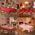 thumbnail image 6 of Tunhigl Valentine's Day Disposable Tablecloth Rectangle 54x108 Inches Heart Pattern for Romantic Parties Outdoor Dining Holiday Decor Red, 6 of 7