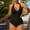 Multicolor, variant on YHAJDS One Piece Swimsuit Women Solid Color Plunging Neckline One Piece