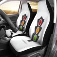 thumbnail image 1 of RYLABLUE Set de 2 Sièges Auto Couvre Feu Rouge Stop Feu Vert Symbole de la Rue Sécurité Universel Sièges avant Auto Protecteur Convient pour Voiture, Berline, Camion, 1 of 5