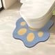 thumbnail image 1 of Alfombras de baño, alfombras para sala de estar, alfombra de área, alfombra de baño, alfombra de inodoro con lindo patrón de patas de gato, alfombra de baño con forma de huella de gato, alfombra imper, 1 of 7