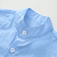 thumbnail image 5 of fatyb Toddler Boys Girls Button down Shirts Long Sleeve Kids School Uniform Dress Shirts with Pocket, 5 of 7