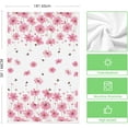 thumbnail image 6 of bamooi Pink Flowers Bee Hello Sunshine Spring Kitchen Towels Dish Towels, 18x26 Inch Seasonal Summer Holiday Decoration Hand Towels Set of 2, 6 of 6