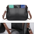 thumbnail image 3 of Bandana Paisley Patchwork Pattern Vintage Crossbody Bag for Women Medium Leather Hobo Bags Shoulder Bag Classic City Leather Satchels, 3 of 8