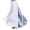 White, variant on Flowy Satin Full Circle Swing Skirt, Elastic Waistband for Stage Show Practice, Casual Wear, Halloween Belly Dance Tribal Performance