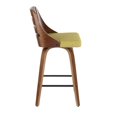 thumbnail image 4 of Tabouret de comptoir de comptoir moderne milieu-du-siècle Trevi, de LumiSource, 4 of 9