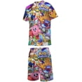 thumbnail image 2 of Boys Kirby Short Sleeve Mesh T-Shirt And Shorts Outfit Set Summer Clothes Set for Kids, 2 of 7
