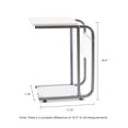 thumbnail image 2 of Furinno B&W U-Storage Side Table-Finish:White, 2 of 4