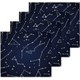 thumbnail image 2 of Constellation Star Blue Washcloth 12x12in Set, 2 Pack Absorbent Cotton Towel Square Kitchen Dishes Towels, Soft Cleaning Face Hand Towel Fast Drying Wash cloth, 2 of 7