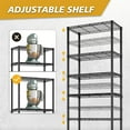 thumbnail image 5 of Ktaxon 8-Tier Wire Shelving Unit, Steel Storage Rack for Office Kitchen Garage 23.6" W x 13.8" D x 79.5" H, Black, 5 of 11