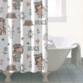 thumbnail image 4 of White Forest Girl Pattern Shower Curtain 36"x72" ,Bathroom Decorative Shower Curtains Set with 12 Hooks,Modern Waterproof Washable Shower Curtain, 4 of 6