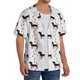 thumbnail image 2 of Balery Dachshund Dog Camisa Casual de Manga Corta con Botones para Hombre, Texturizada, Estilo Cubano, para Playa, Verano-Medium, 2 of 5
