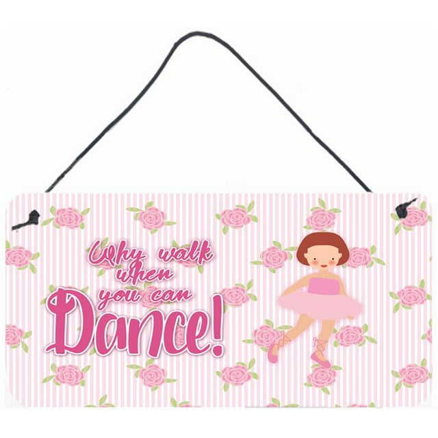 Carolines Treasures BB5383DS812 Ballet Rouge Court Cheveux Mur Ou Porte Suspendus Imprimés