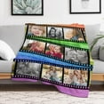 thumbnail image 5 of Custom Throw Blanket for Dad with Photo Personalized Happy Fathers Day Blankets with Pictures Customized Blanket for Dad Grandpa on Fathers day Halloween Christmas New Year Blankets, 5 of 5