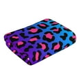 thumbnail image 3 of Kll Leopard Neon Rainbow Gradient Ultra Absorbent & Soft Hand Towels For Bath, Hand, Face, Gym And Spa-27.5x16in, 3 of 9