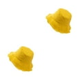 thumbnail image 4 of Decodeary Easy To Wear Hat Stylish Sun Protection For Any Occasion Stylish Protection Bucket Hat Caps Casual Comfort dark yellow 2Set, 4 of 6