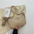 thumbnail image 3 of Bolso bandolera para mujer Bolso casual de color sólido para mujeres adolescentes (caqui), 3 of 8