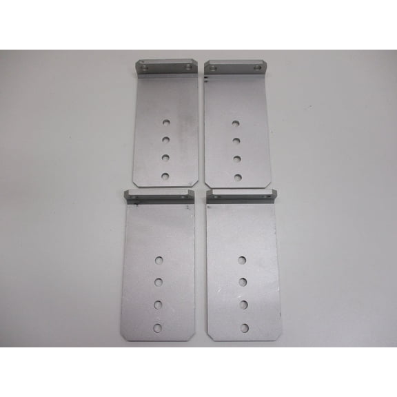 (4) Vertical Pontoon Boat Trailer Bunk Bolster L Brackets  / 5" by 10" Aluminum