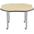 thumbnail image 5 of ECR4Kids 48in Clover Everyday T-Mold Adjustable Activity Table Maple/Navy/Silver - Super Leg, 5 of 8