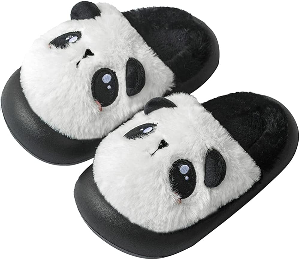 CoCopeaunts Slippers for Kids Boy Girl Foam Shoes Winter Non-slip Fluffy Plush Cartoon Panda Walmart.com